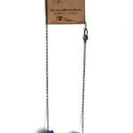 casual color block blue and yellow necklace