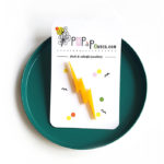 Plexiglas thunder brooch by pop-a-porter