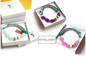 pastel rope necklaces collection by Pop-a-porter