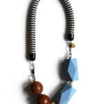 timeless statement blue rope necklace by Pop-a-porter