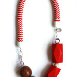 Timeless red rope necklace by Pop-a-porter