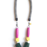 big and chunky graphic statement rope necklace by pop- a-porter