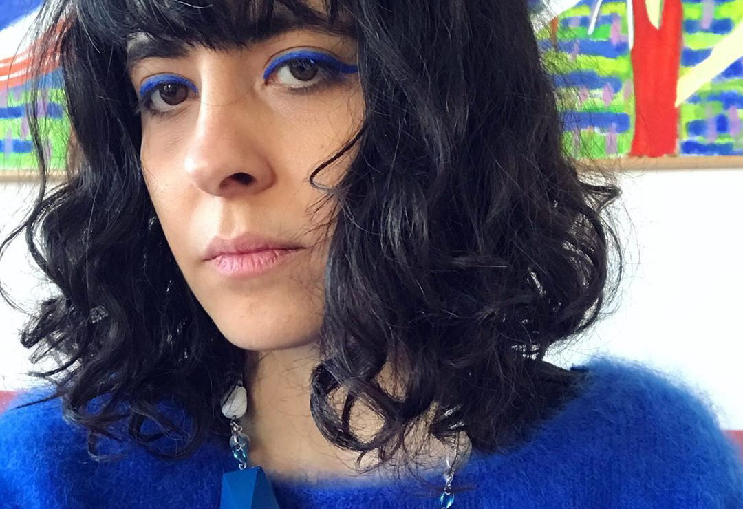 blue rope necklace by pop-a-porter on Sara emami