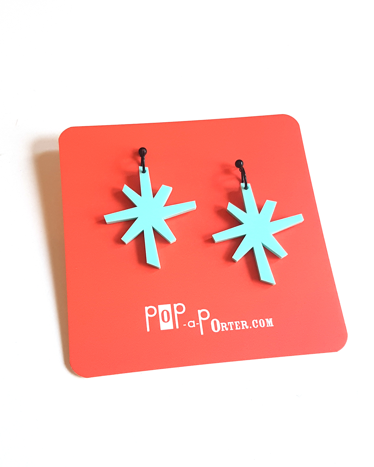 trendy pastel vintage star pendant earrings by Pop-a-porter
