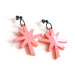 trendy pastel vintage star pendant earrings by Pop-a-porter