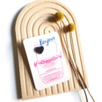 black glitter plexiglass heart brooch