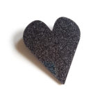 glittery heart brooch for all your festive gatherings