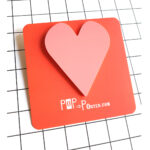 make a statement with a bold & pop heart brooch by Pop-a-porter