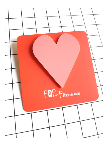make a statement with a bold & pop heart brooch by Pop-a-porter