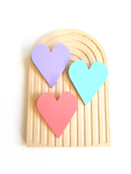 pretty pastels huge heart brooch to make a statement