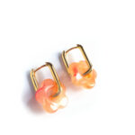 golden creoles flower marble salmon by Pop-a-porter