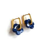 night blue golden creoles flower by Pop-a-porter